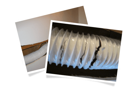 Conduit d’évacuation en plastique (vinyle) blanc / Conduit d’évacuation perforé